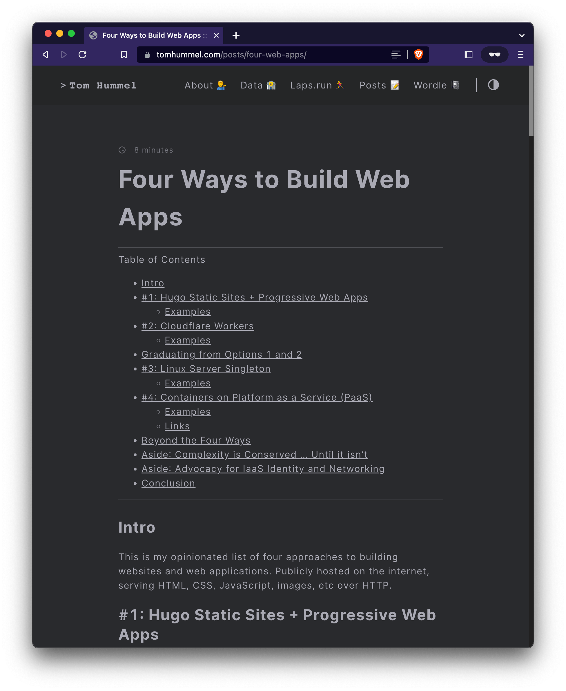 Four Ways to Build Web Apps Four Ways to Build Web Apps